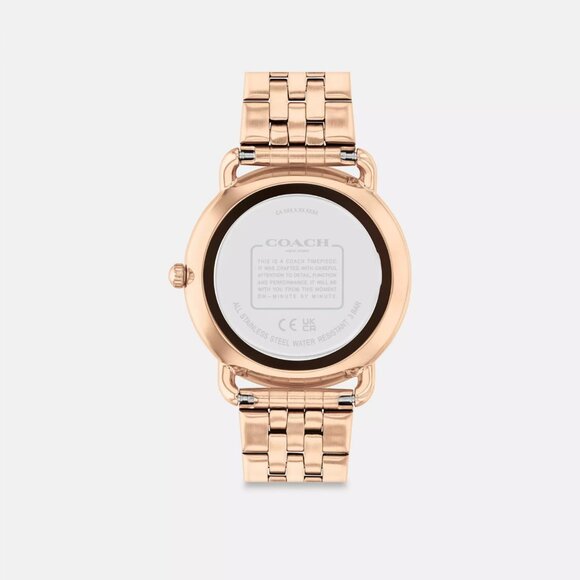 COACH Women's Elliot Rose Gold-Tone Stainless Steel Bracelet Watch 36mm - Picture 3 of 4